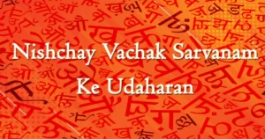 Nishchay Vachak Sarvanam Ke Udaharan